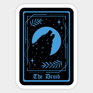 D&D Druid Class Tarot Card Sticker